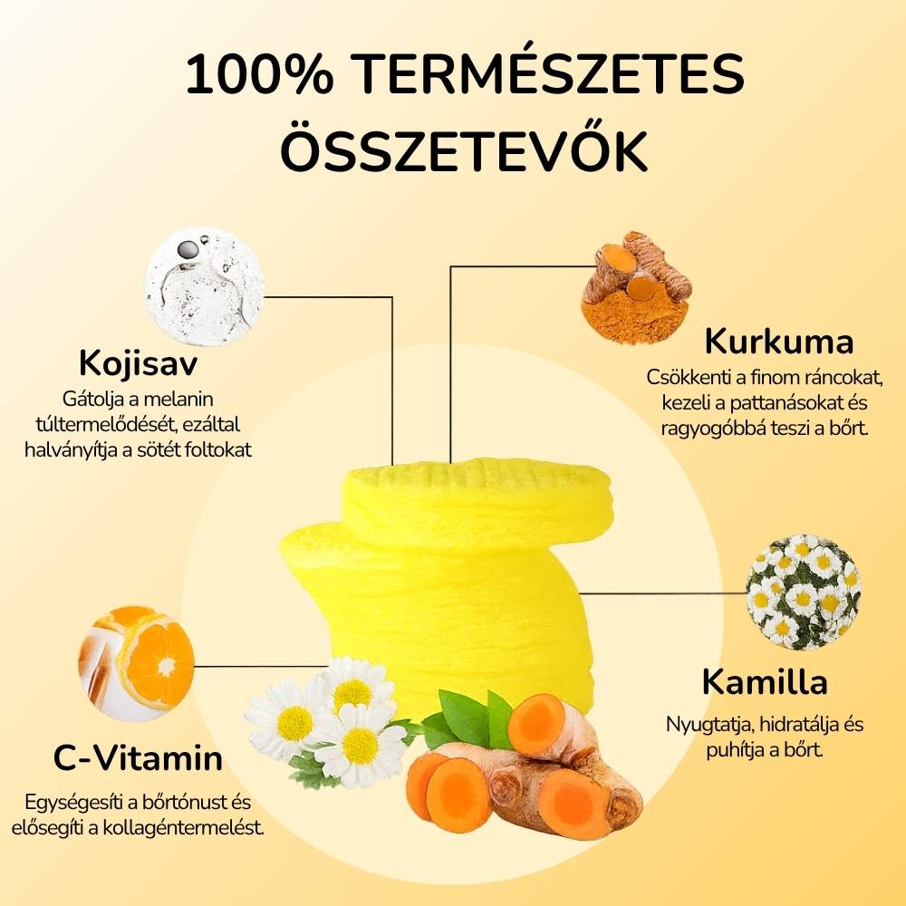 Kurkuma és Kojisav Bőrtisztító Párnácskák
