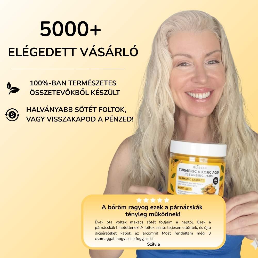 Kurkuma és Kojisav Bőrtisztító Párnácskák