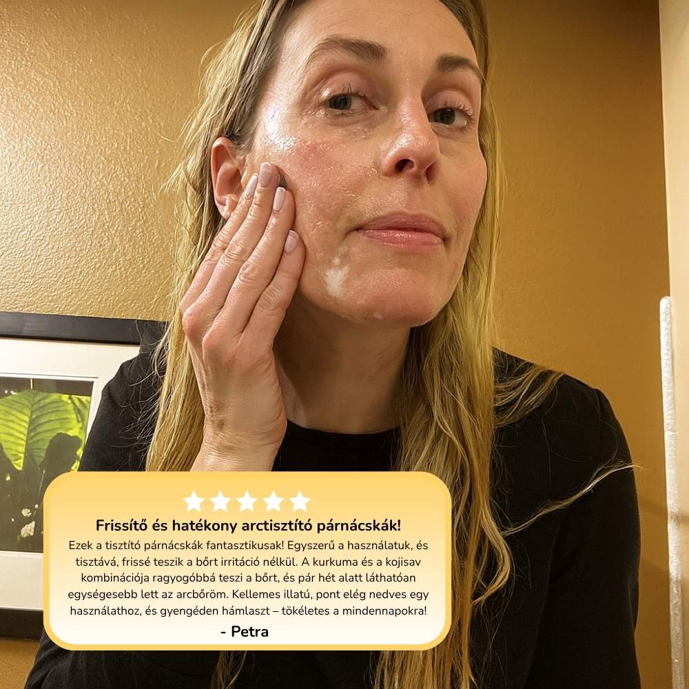 Kurkuma és Kojisav Bőrtisztító Párnácskák